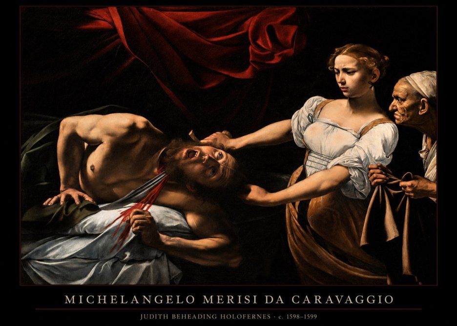 Michelangelo Merisi da Caravaggio Judith Beheading Holofernes II No6 - Affiche
