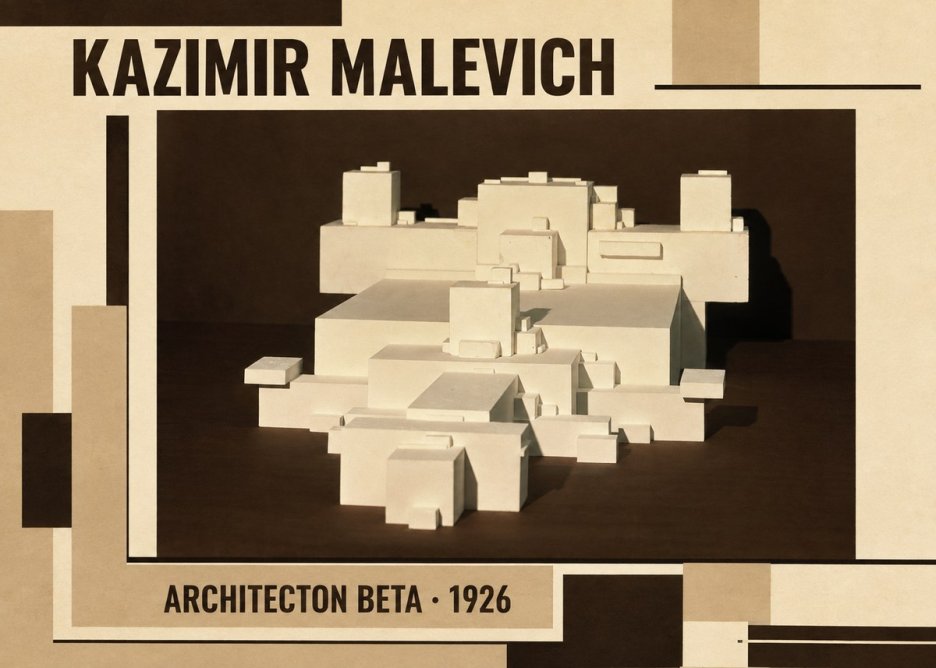 Kazimir Malevich Architecton Beta No2 - Affiche
