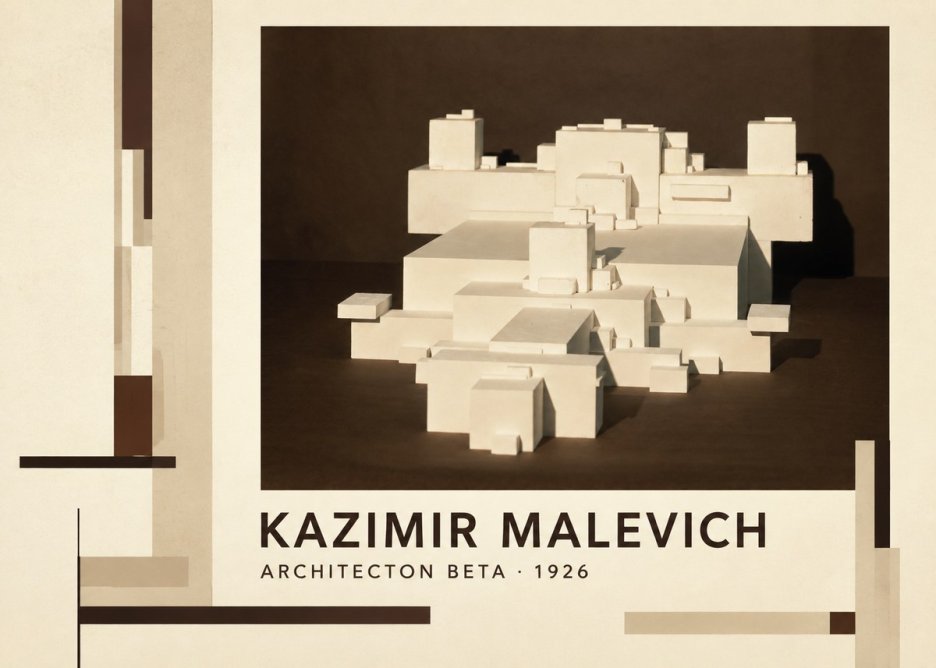 Kazimir Malevich Architecton Beta No3 - Affiche