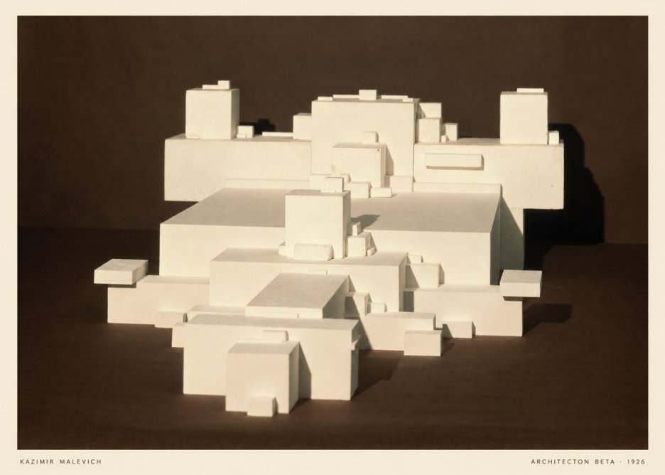 Kazimir Malevich Architecton Beta No5 - Affiche