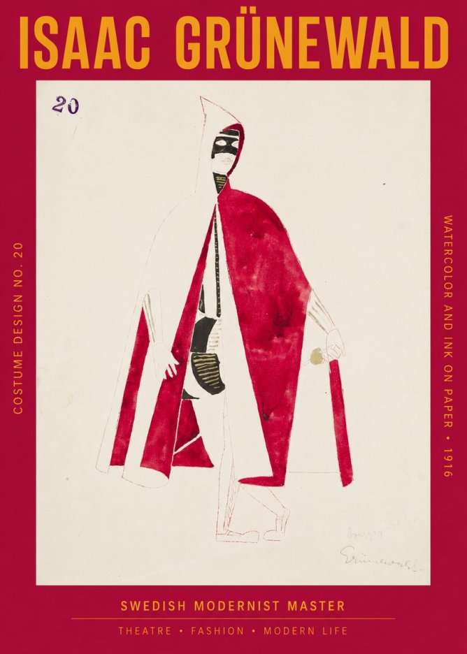 Isaac Grünewald Costume Design No. 20 No2 - Affiche