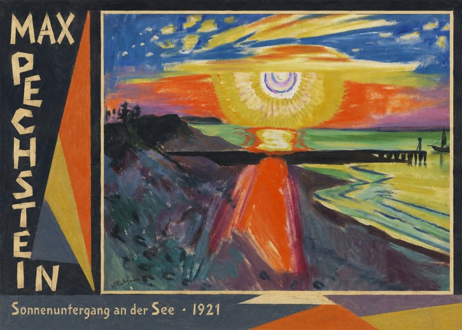 Max Pechstein Sonnenuntergang an Der See No2 - Affiche
