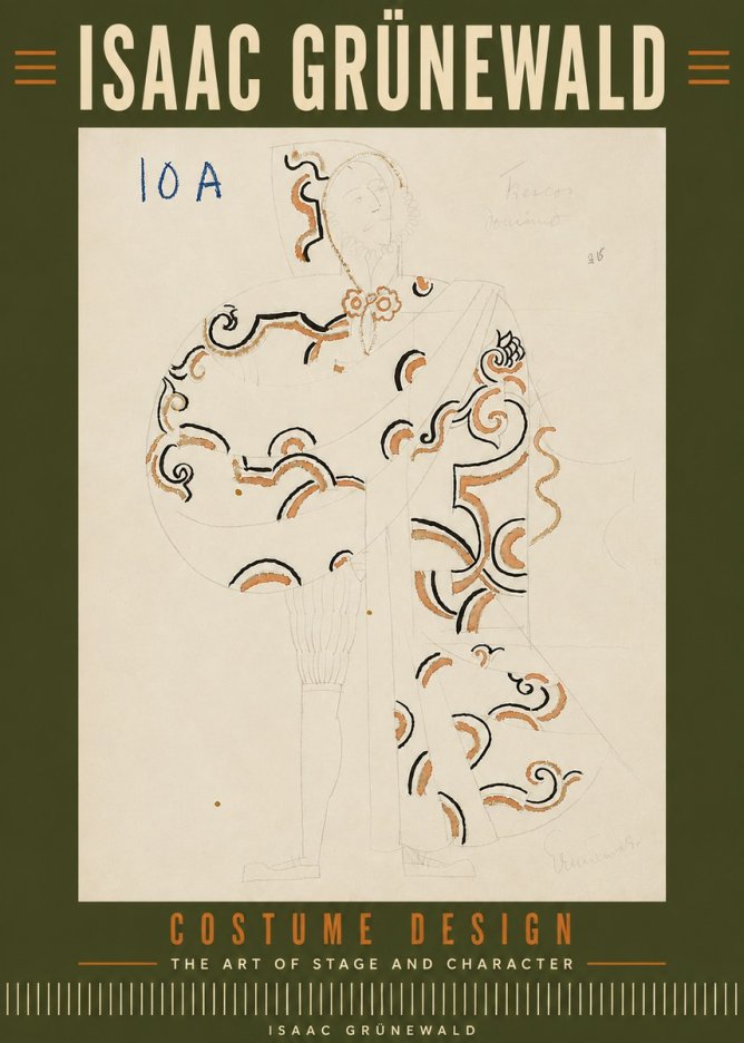 Isaac Grünewald Costume Design VIII No6 - Affiche