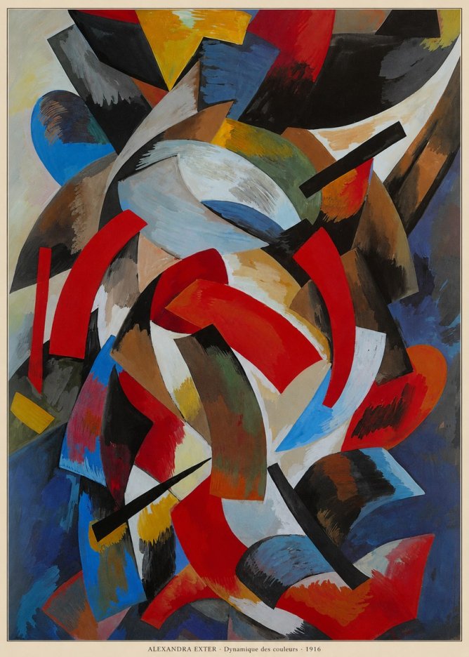 Alexandra Exter Dynamique Des Couleurs 1916 No6 - Affiche