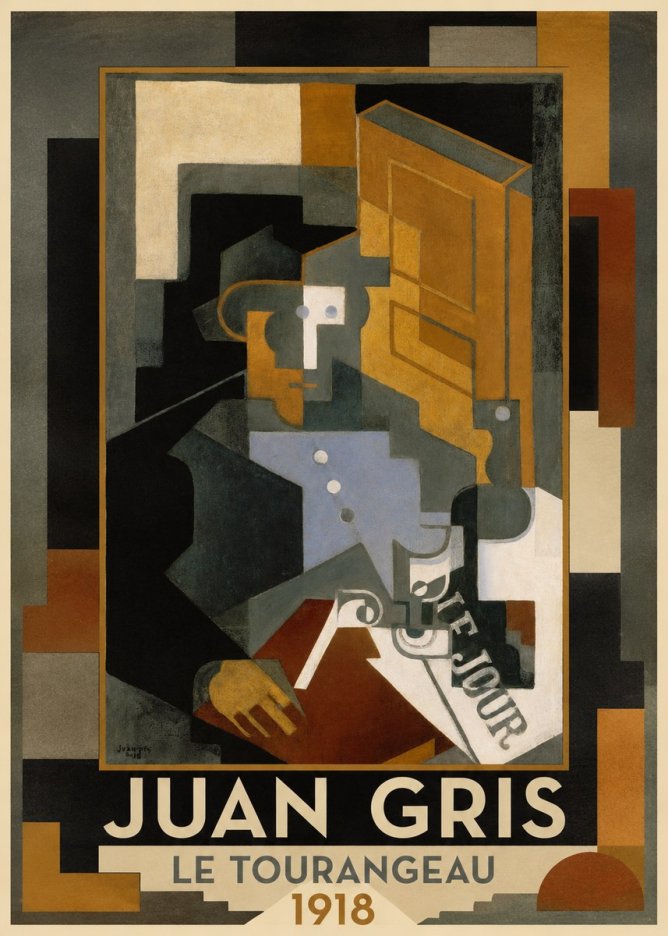 Juan Gris Le Tourangeau No1 - Affiche