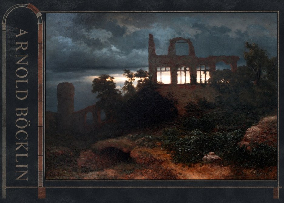 Arnold Böcklin Ruined Castle No3 - Affiche
