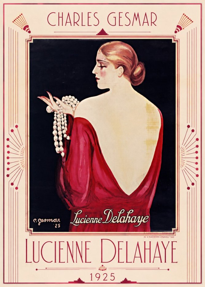 Charles Gesmar Lucienne Delahaye No1 - Affiche