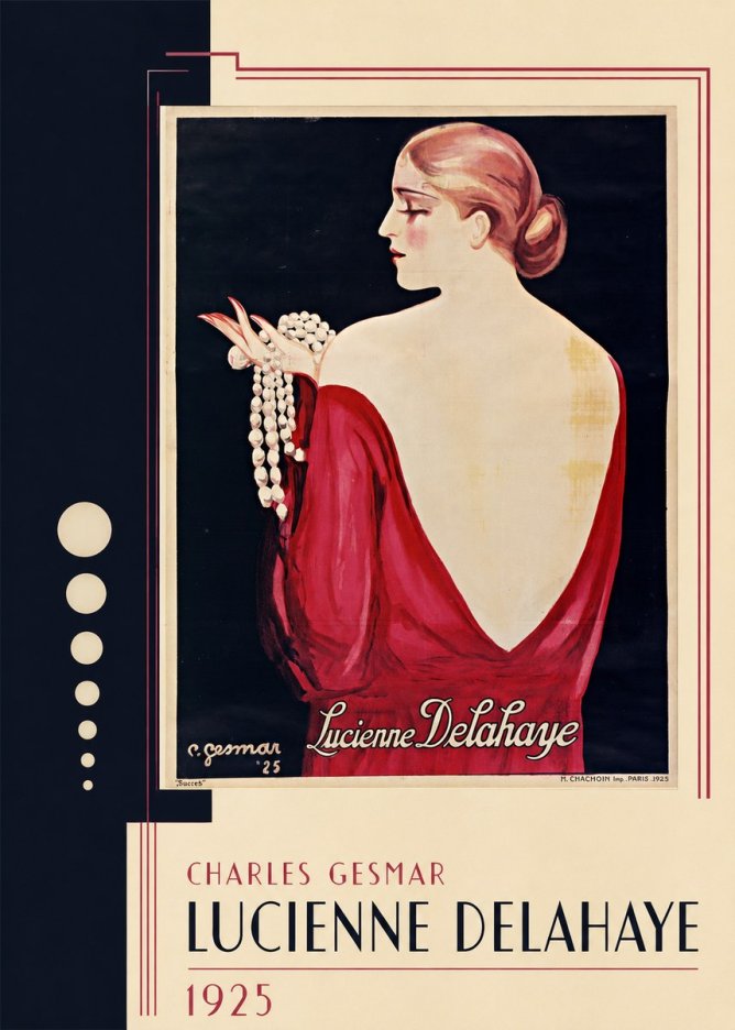 Charles Gesmar Lucienne Delahaye No2 - Affiche