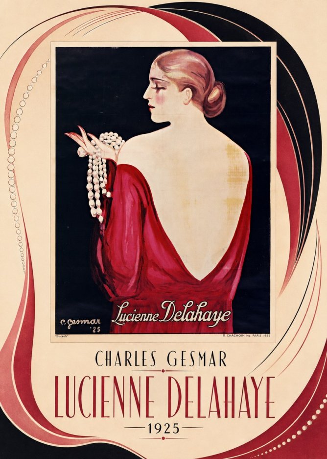 Charles Gesmar Lucienne Delahaye No3 - Affiche
