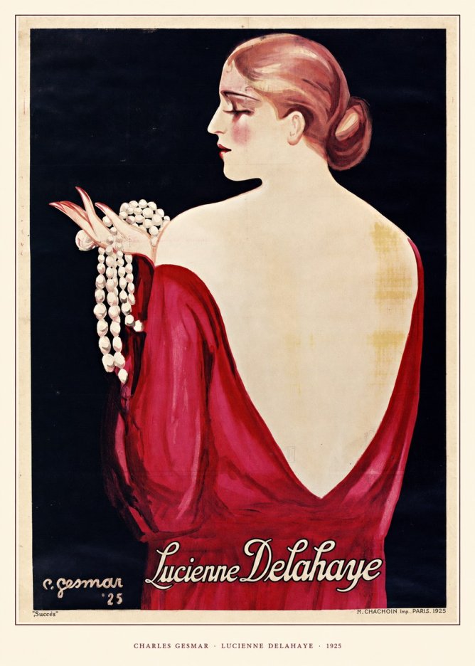 Charles Gesmar Lucienne Delahaye No5 - Affiche