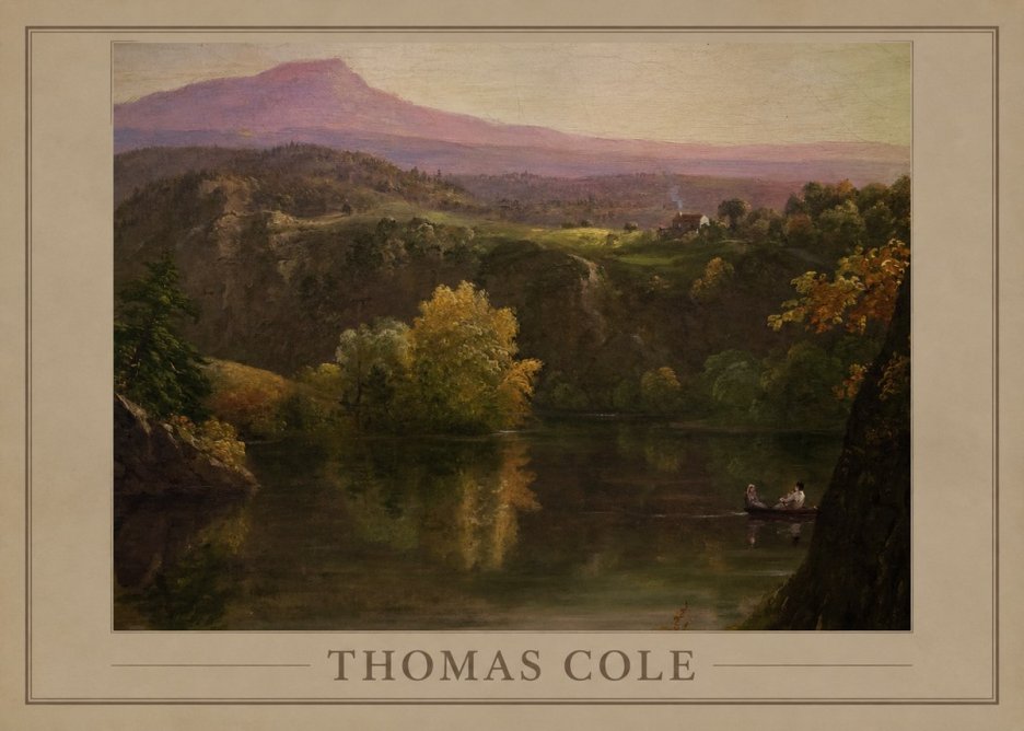 Thomas Cole View of the Catskill Mountains, Early Autumn No2 - Affiche