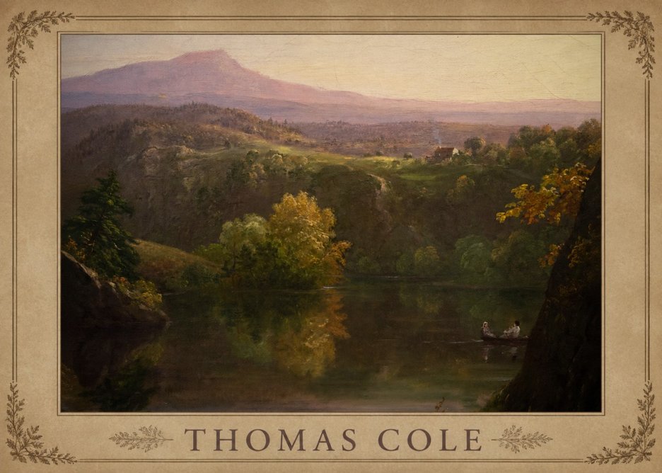 Thomas Cole View of the Catskill Mountains, Early Autumn No4 - Affiche