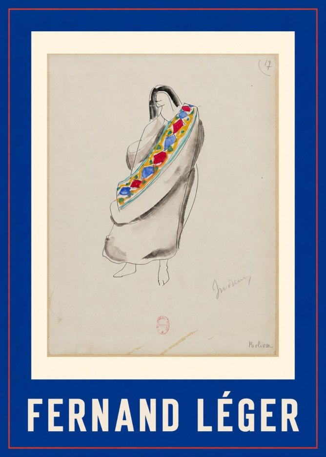 Fernand Léger Indienne, Bolivia No1 - Affiche