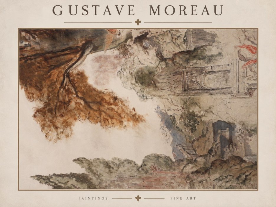 Gustave Moreau Architectural Study No2 - Affiche