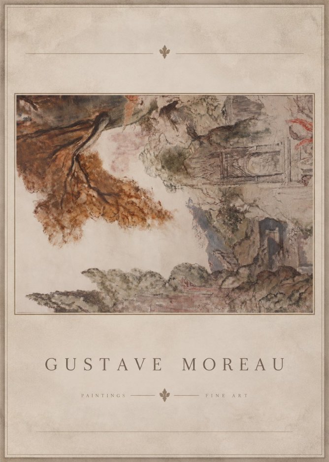 Gustave Moreau Architectural Study No4 - Affiche