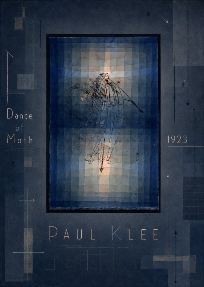 Paul Klee Dance of Moth No3 - Affiche