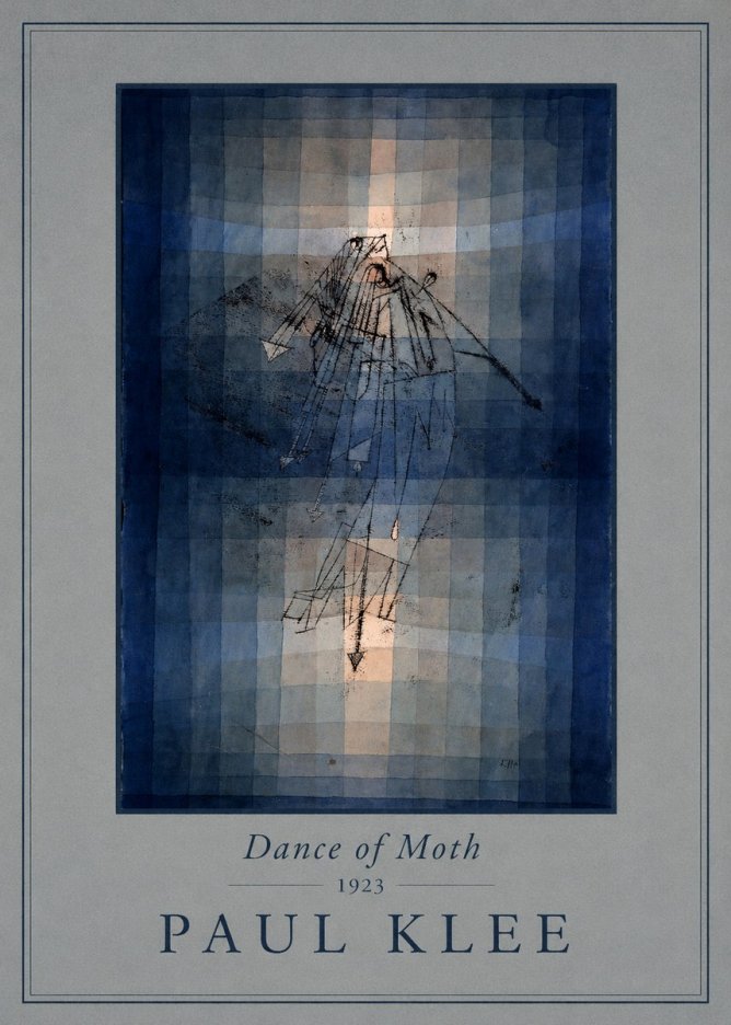 Paul Klee Dance of Moth No4 - Affiche