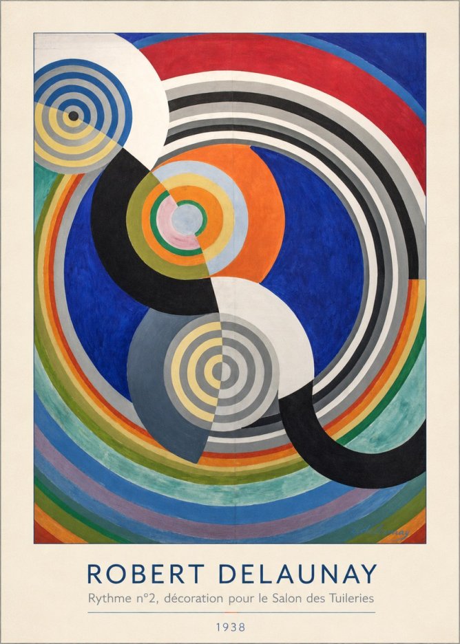 Robert Delaunay Rythme N°2, Décoration Pour Le Salon Des Tuileries No3 - Affiche