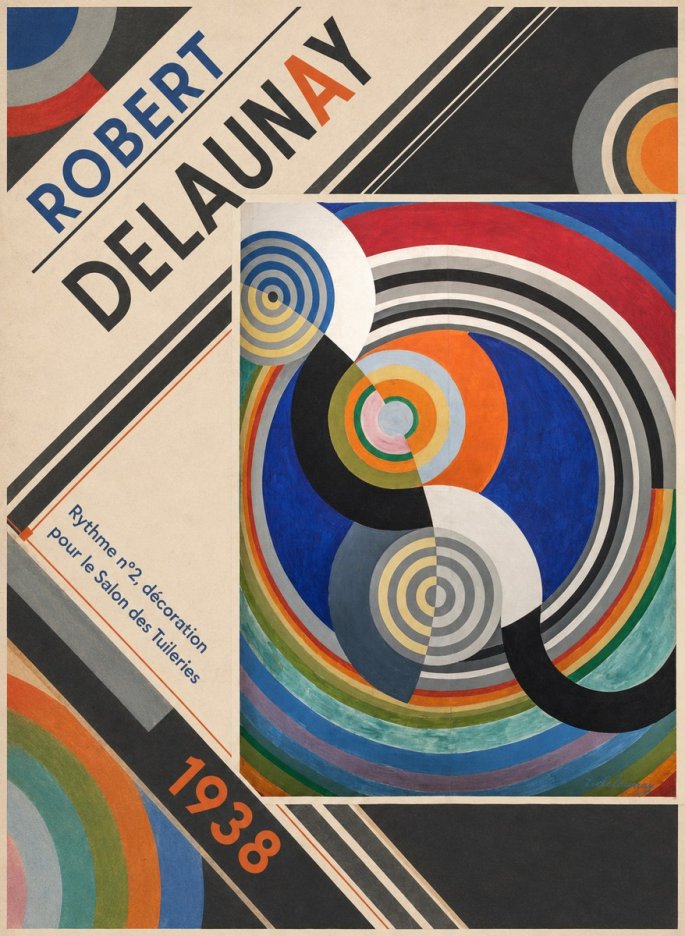 Robert Delaunay Rythme N°2, Décoration Pour Le Salon Des Tuileries No4 - Affiche