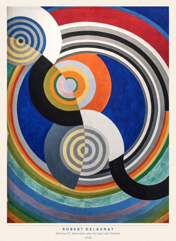 Robert Delaunay Rythme N°2, Décoration Pour Le Salon Des Tuileries No5 - Affiche