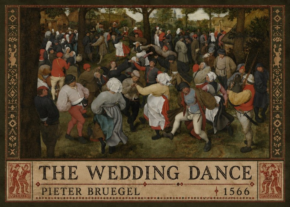 Pieter Bruegel The Wedding Dance I No2 - Affiche
