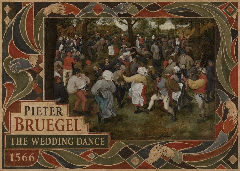 Pieter Bruegel The Wedding Dance I No5 - Affiche