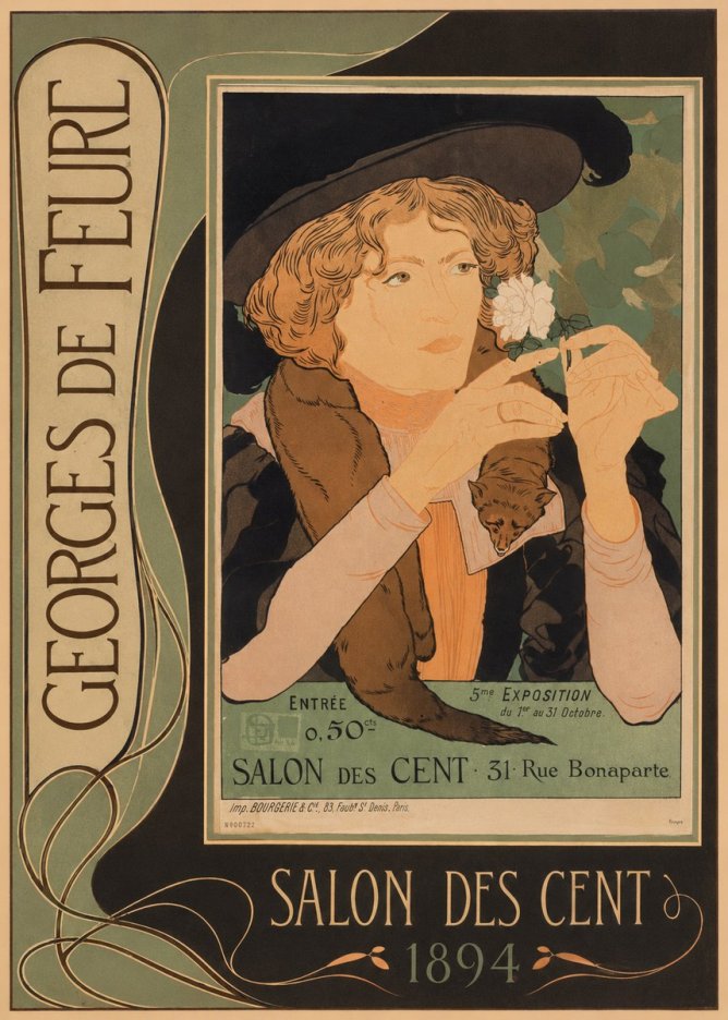 Georges de Feure Salon Des Cent - 1894 No3 - Affiche