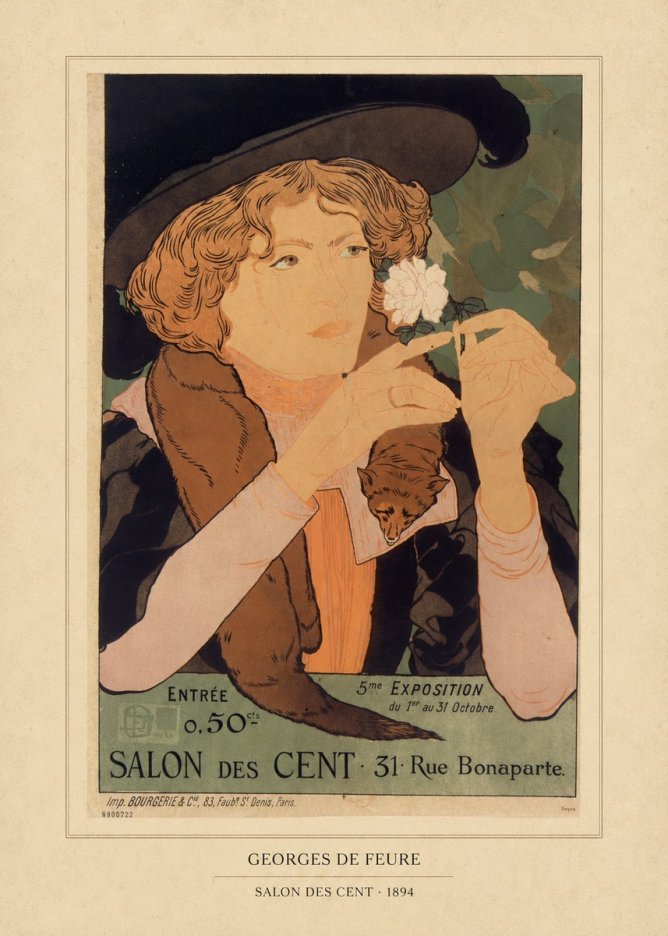 Georges de Feure Salon Des Cent - 1894 No5 - Affiche