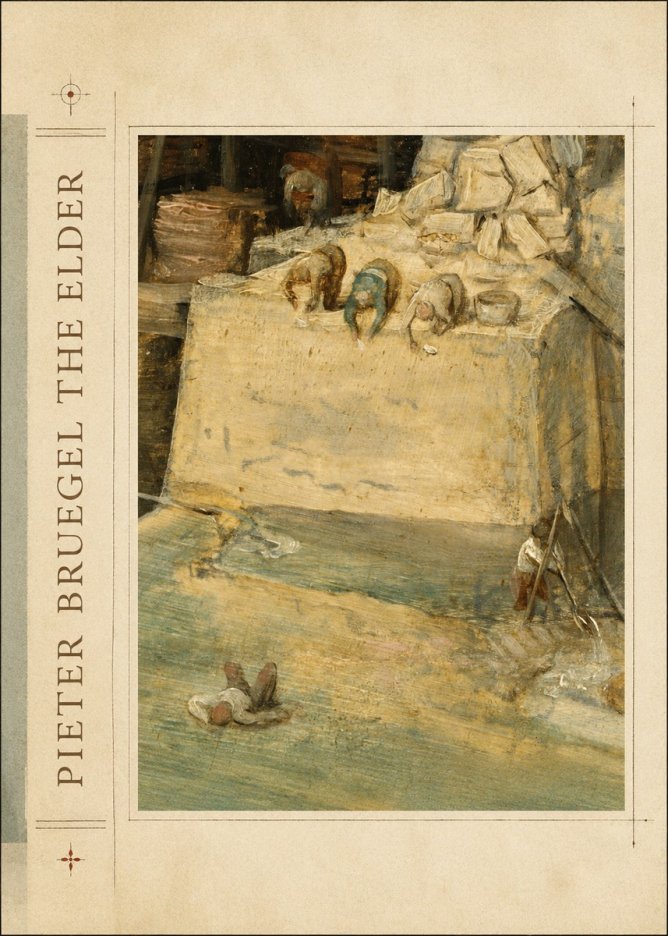 Pieter Bruegel Figures on the Embankment No2 - Affiche