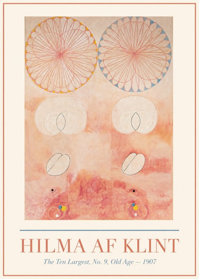 Hilma af Klint The Ten Largest, No. 9, Old Age – 1907 No1 - Affiche