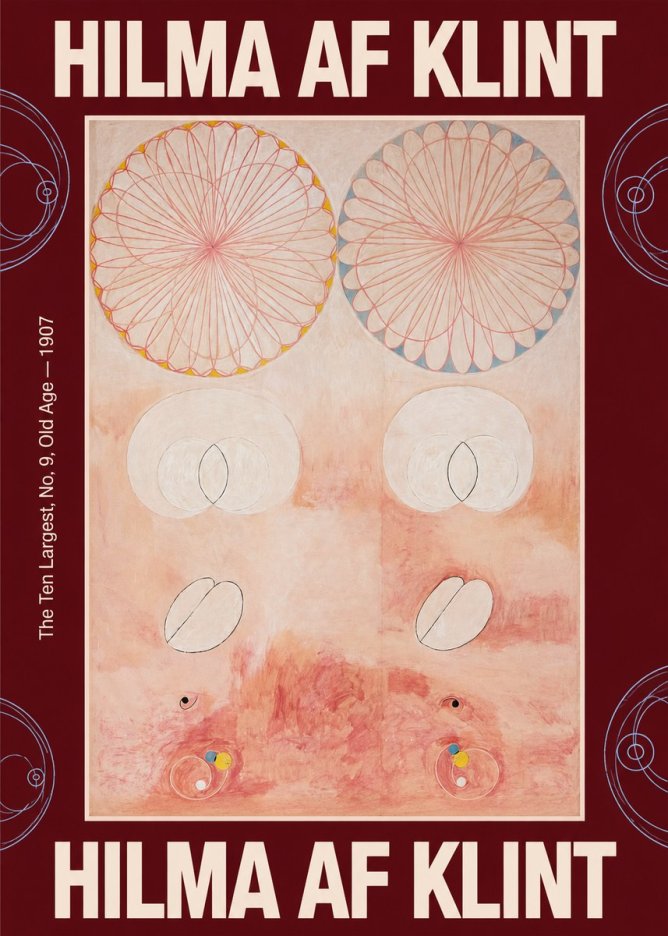 Hilma af Klint The Ten Largest, No. 9, Old Age – 1907 No3 - Affiche