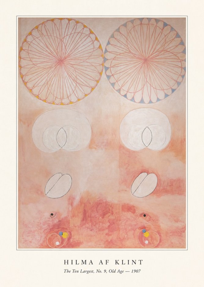 Hilma af Klint The Ten Largest, No. 9, Old Age – 1907 No4 - Affiche