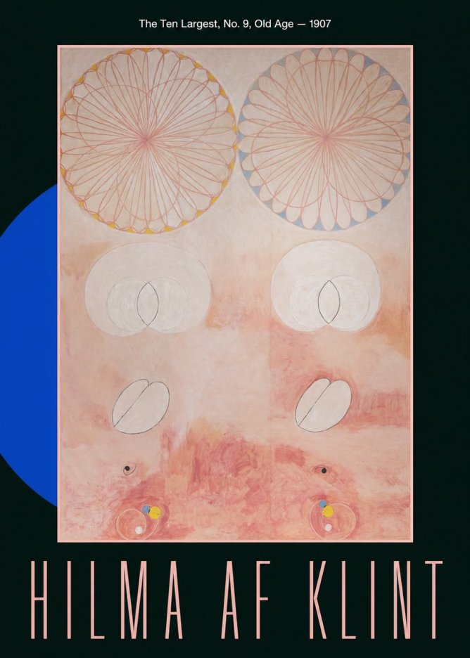 Hilma af Klint The Ten Largest, No. 9, Old Age – 1907 No6 - Affiche