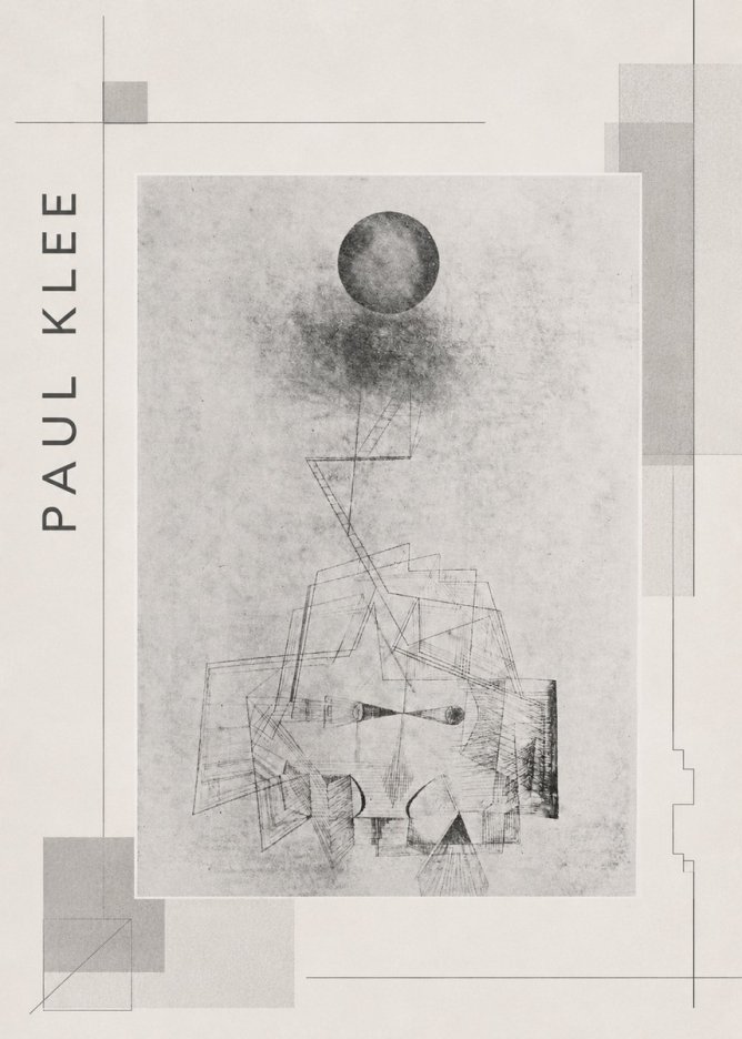 Paul Klee Abstract Study with Sphere and Ladder No2 - Affiche