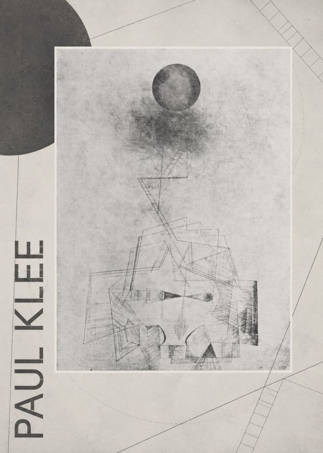 Paul Klee Abstract Study with Sphere and Ladder No6 - Affiche