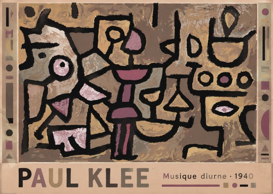 Paul Klee Musique Diurne No1 - Affiche