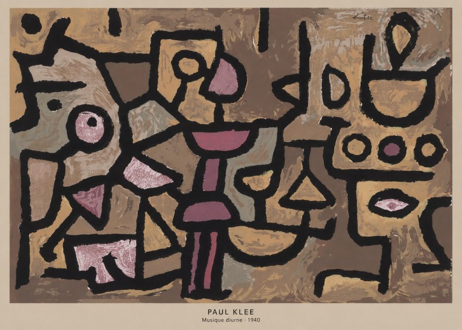 Paul Klee Musique Diurne No5 - Affiche