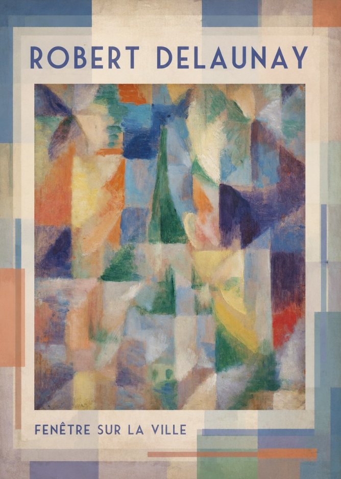Robert Delaunay Fenêtre Sur La Ville No1 - Affiche