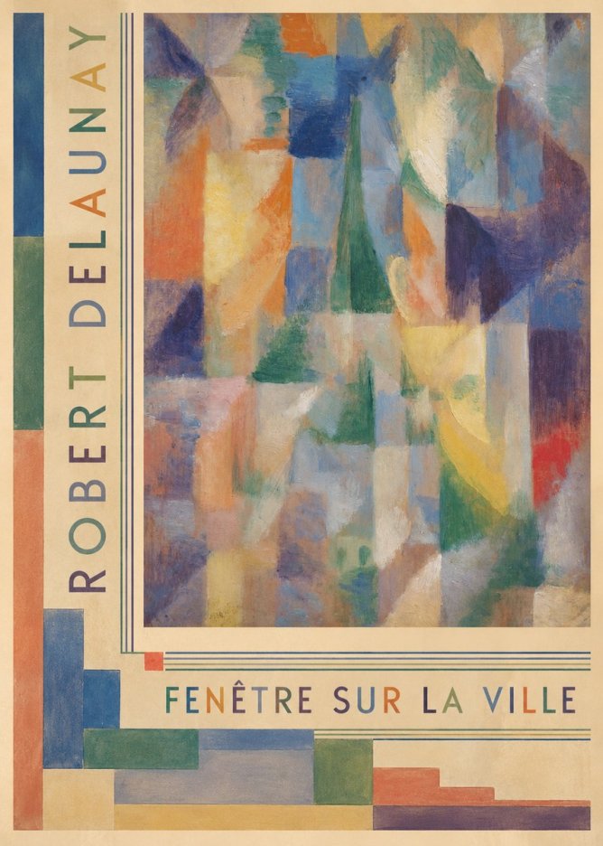 Robert Delaunay Fenêtre Sur La Ville No2 - Affiche