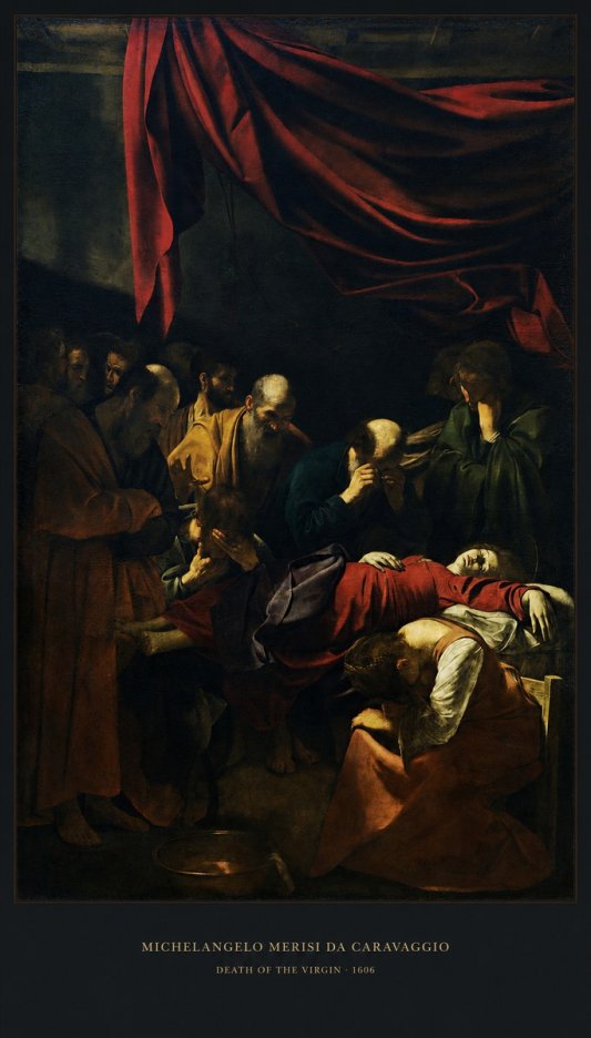 Michelangelo Merisi da Caravaggio Death of the Virgin No5 - Affiche