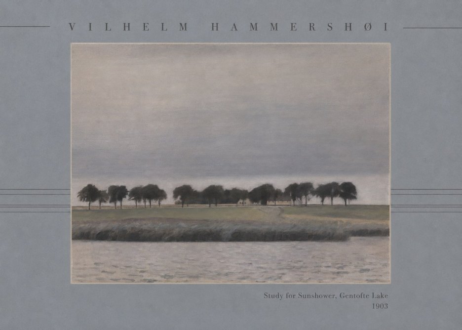 Vilhelm Hammershøi Study for Sunshower, Gentofte Lake No3 - Affiche