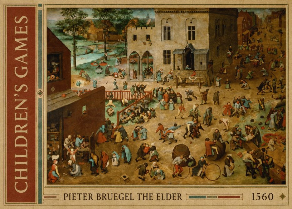 Pieter Bruegel Children's Games II No2 - Affiche