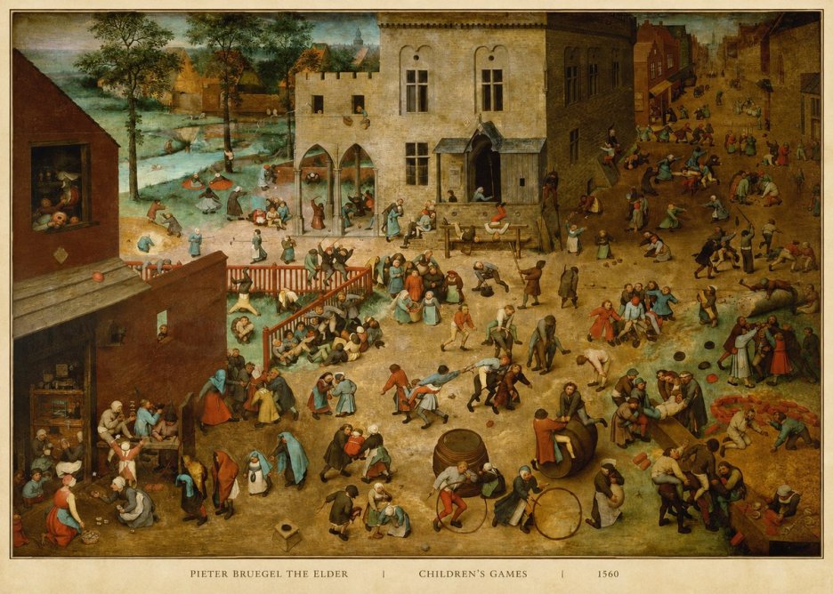 Pieter Bruegel Children's Games II No5 - Affiche