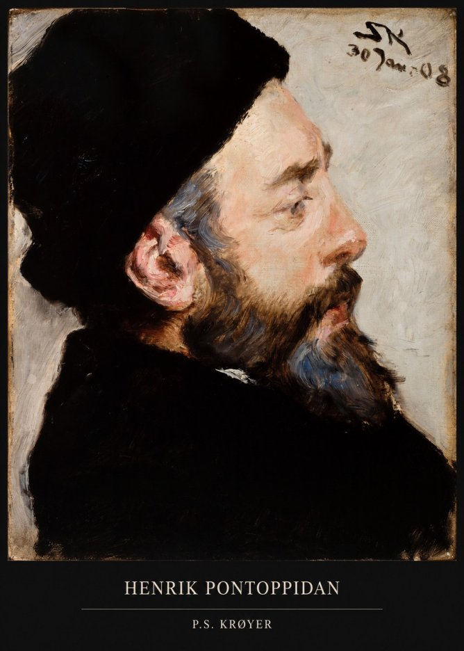 P.S. Krøyer Henrik Pontoppidan No5 - Affiche