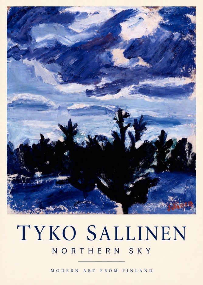 Tyko Sallinen Northern Sky No1 - Affiche