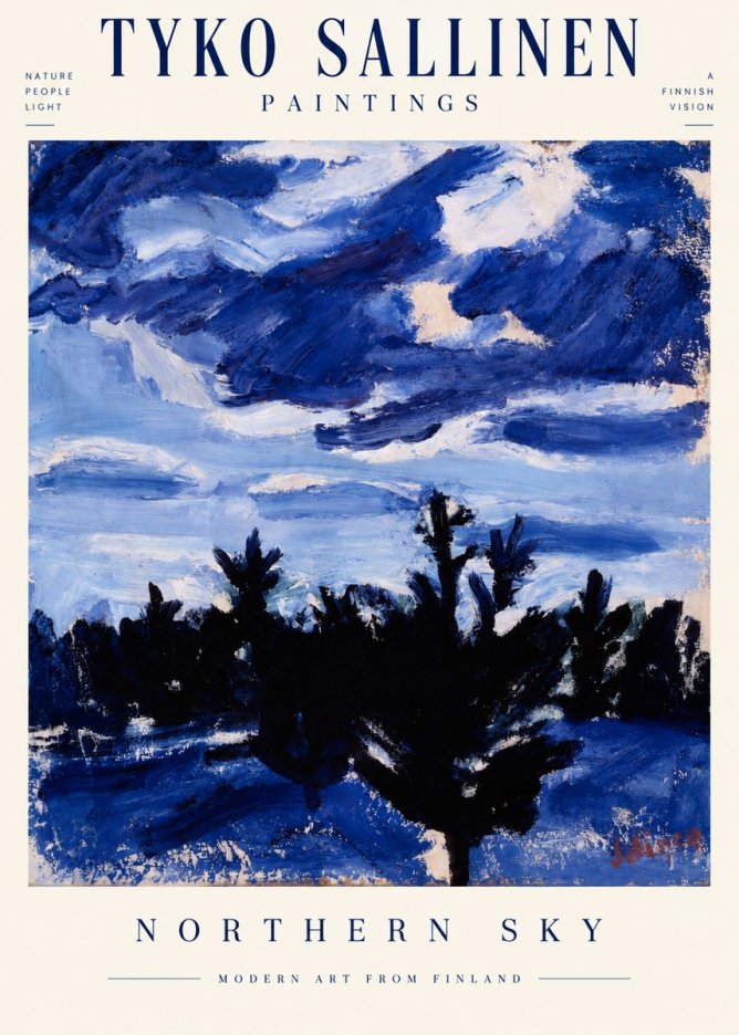 Tyko Sallinen Northern Sky No3 - Affiche