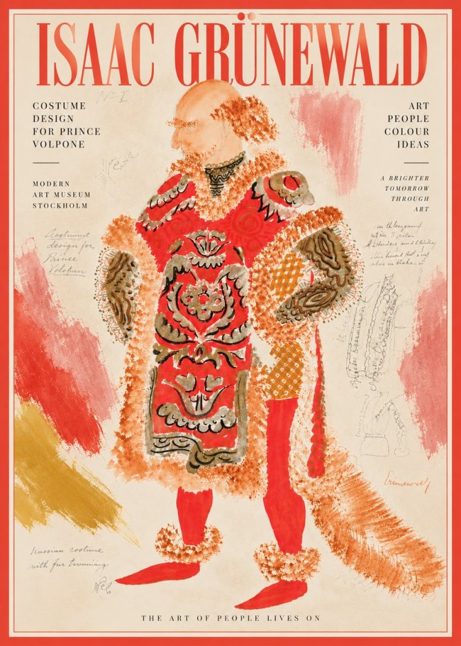 Isaac Grünewald Costume Design for a Theatre Production No6 - Affiche