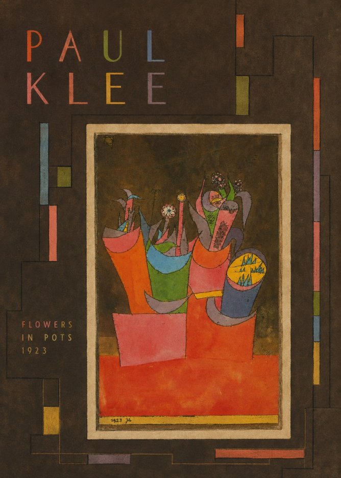 Paul Klee Flowers in Pots No3 - Affiche