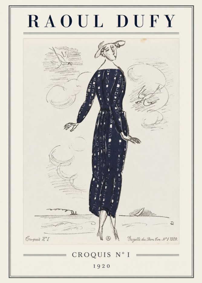 Raoul Dufy Croquis N° I · 1920 No5 - Affiche