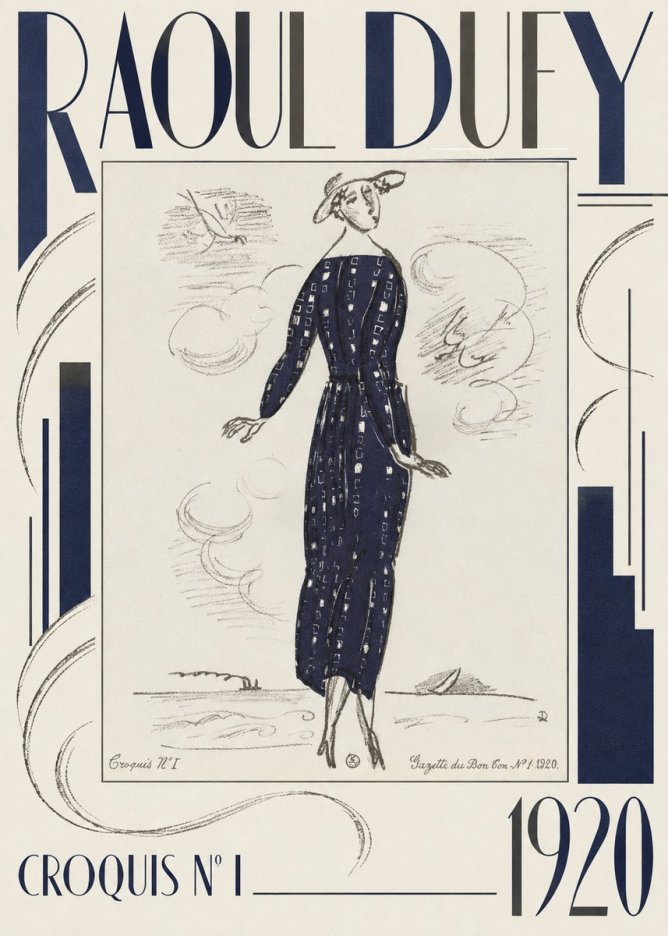Raoul Dufy Croquis N° I · 1920 No6 - Affiche